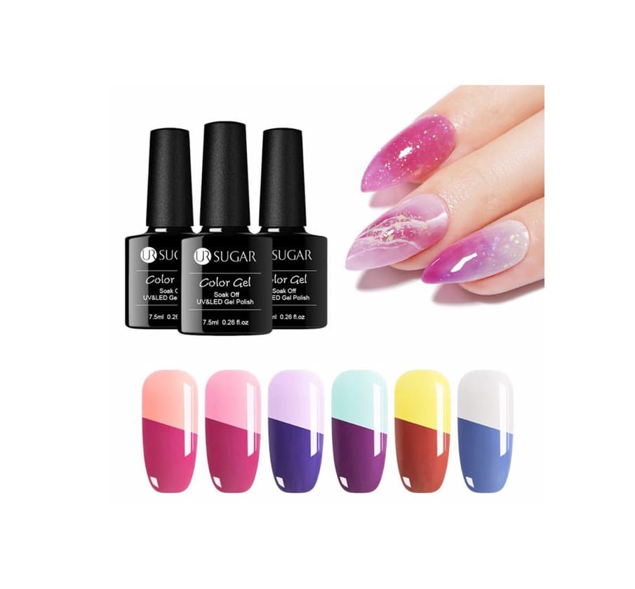 Product Esmalte gel que cambia de color con la luz