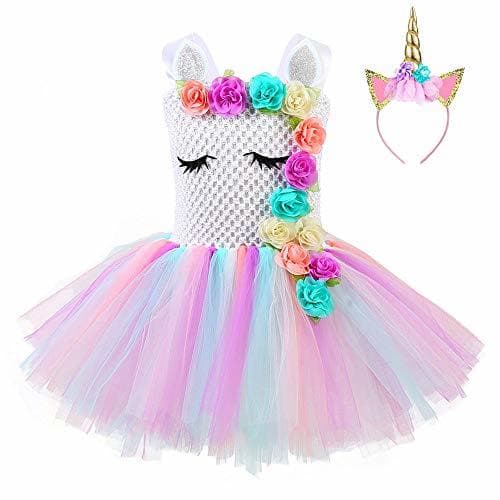 Fashion FONLAM Vestido de Bautizo Fiesta Niña Bebé Disfraz de Unicornio Princesa Tutú