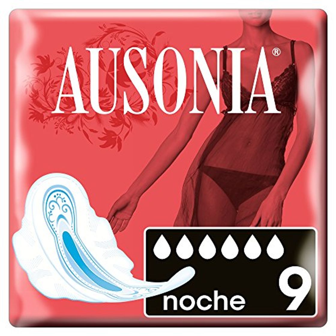 Producto Ausonia Noche Compresas con Alas