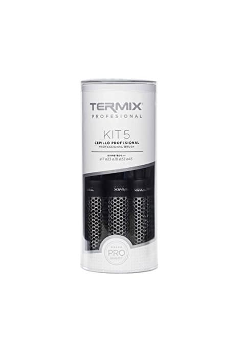 Beauty Termix profesional -Pack de 5 cepillos de pelo térmico redondo con tubo