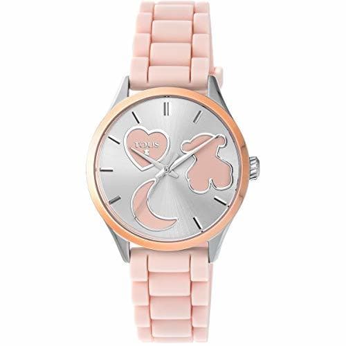 Moda Reloj TOUS Sweet Power de acero IP rosado con correa de silicona