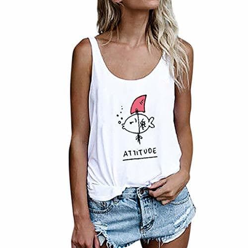 Product Luckycat Ropa Mujeres Camisetas sin Mangas Tank Top