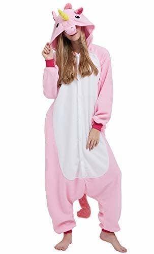 Fashion Kigurumi Pijama Animal Entero Unisex para Adultos con Capucha Cosplay Pyjamas Unicornio