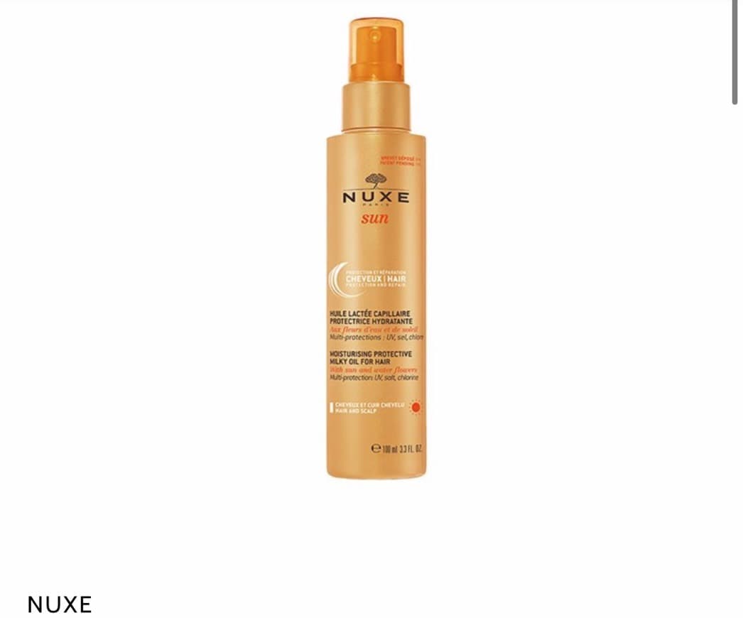 Fashion Nuxe sun. Óleo protector de cabelo