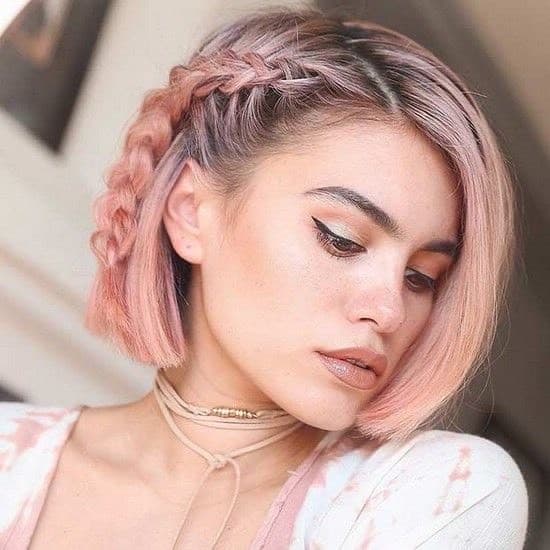 Moda Tranças cabelo curto