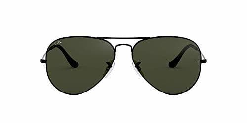 Moda Ray-Ban Aviator Large Metal, Gafas de Sol Unisex Adulto, Negro