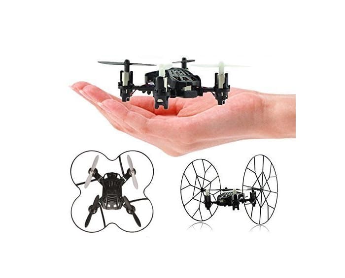 Product Top Race Micro-Drone Quadcopter de 4 canales con ruedas