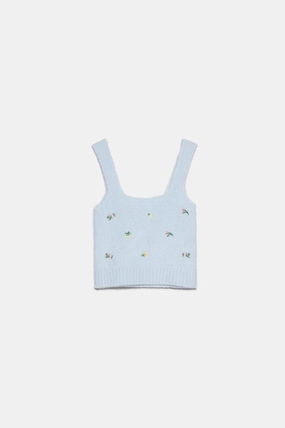 Product Crop top bordados Zara 