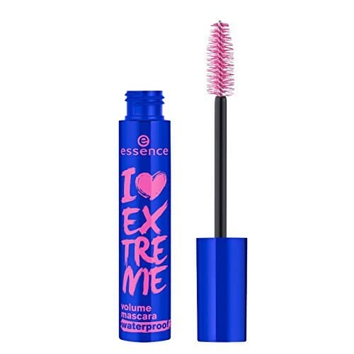 Producto Essence i love extreme mascara volumen resistente agua negra.