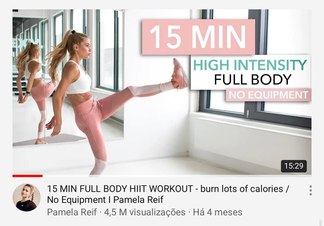 Moda TREINO 15min full body hiit 