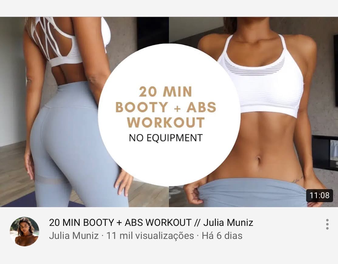 Moda Treino Rabo e ABS