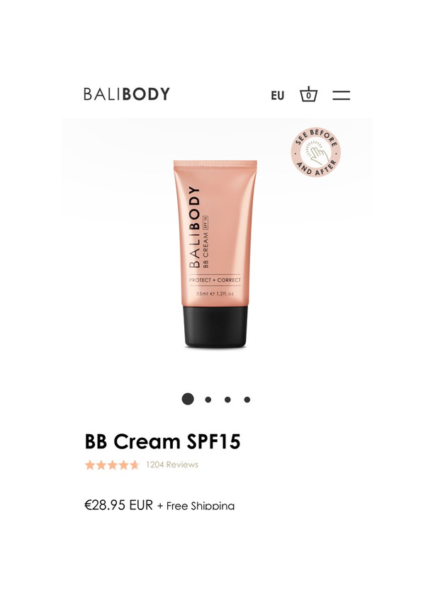 Product BB Cream BALIBODY 