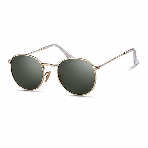 Producto ADEWU Gafas de sol redondas retro polarizadas Lente círculo para hombres Mujeres