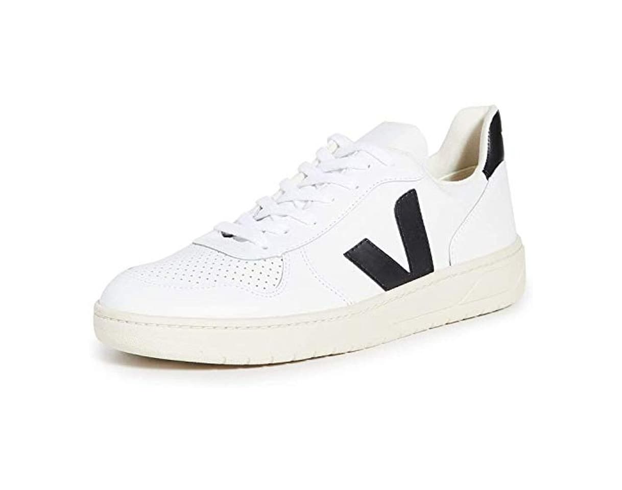 Fashion VEJA V-10 Zapatillas Moda Hombres Blanco/Negro