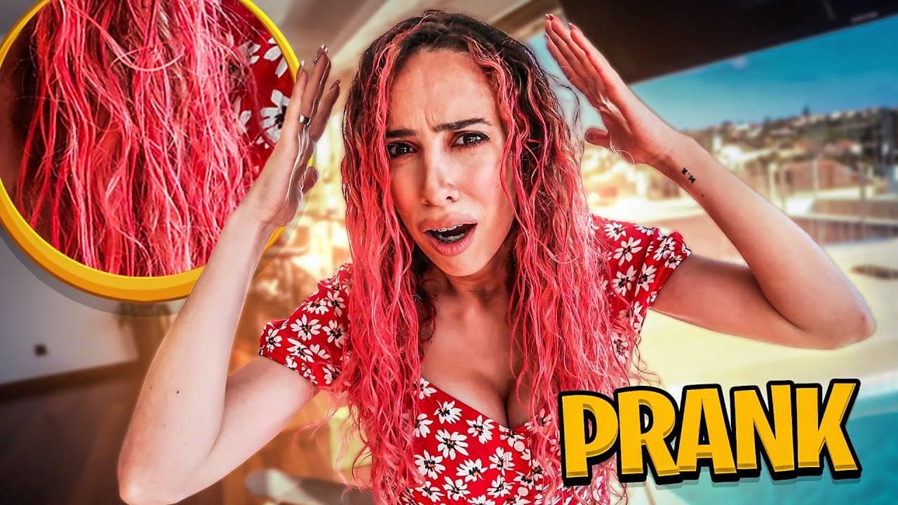 Moda PINTEI O CABELO DE ROSA (PRANK) - YouTube