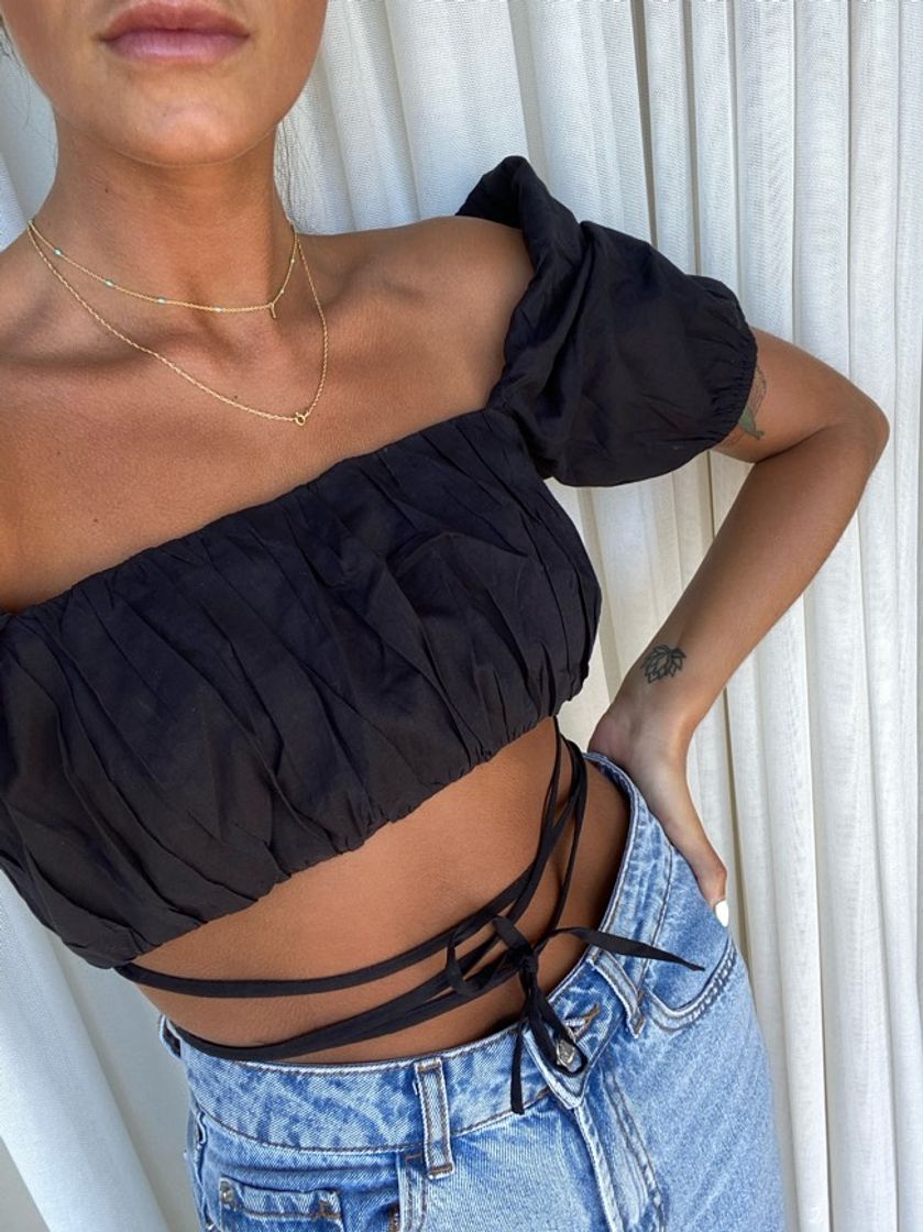 Fashion  Black Crop Top