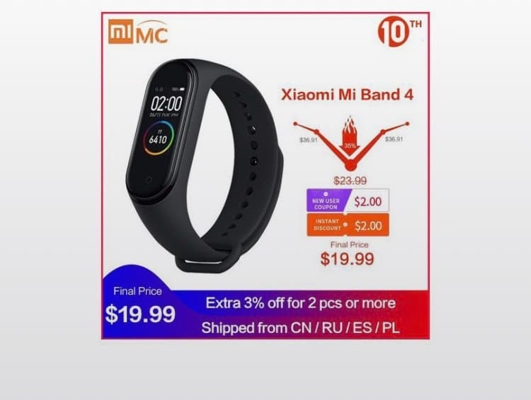 Producto Mi band 4