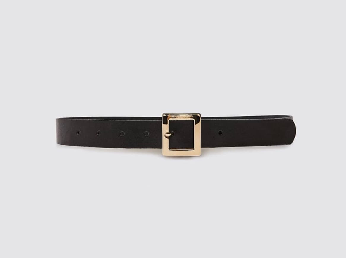 Product Cinto preto e dourado Zara