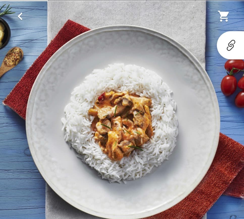 Fashion Stroganoff de Frango. 