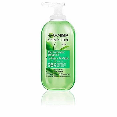 Belleza Garnier Skin Active Gel Limpiador con Hoja de Té Verde