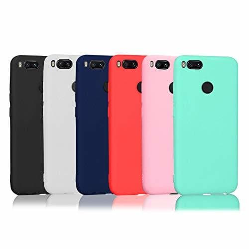 Electronic Wanxideng 6 x Funda Xiaomi Mi A1, Carcasa Suave Mate en Silicona