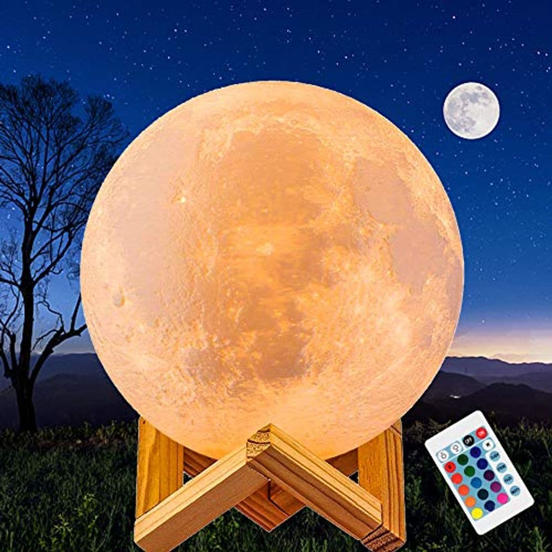 Product JORLAI Lámpara de Luna de Impresión 3D 16 Colores 5