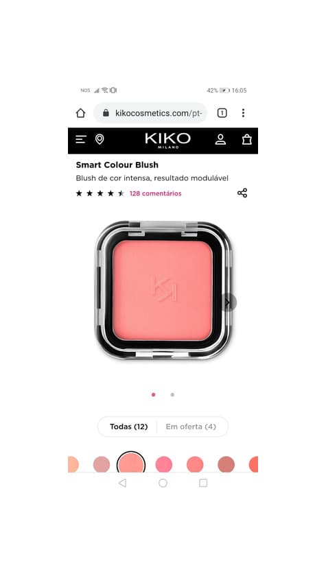 Producto Blush da kiko