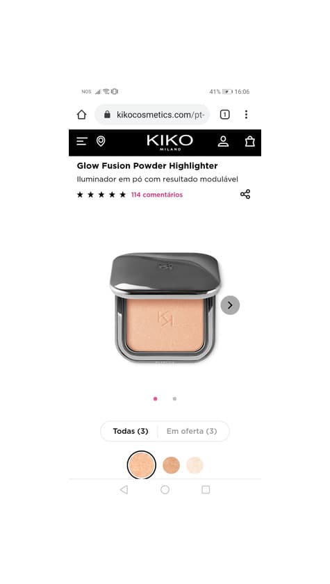 Producto Iluminador da kiko