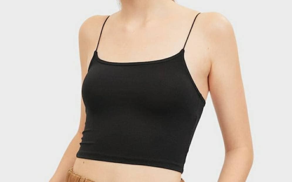 Producto T-shirt cropped elástica de alças

