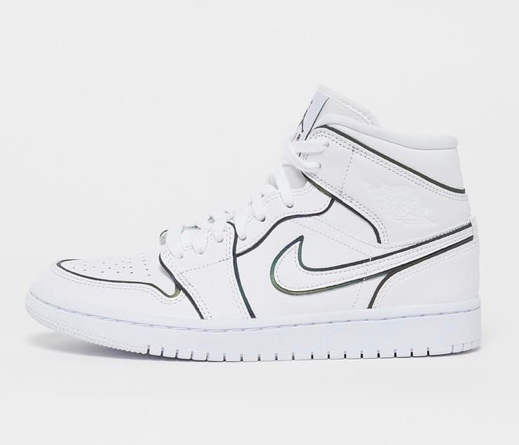 Producto Nike Air Jordan 1 mid iridescent reflective white