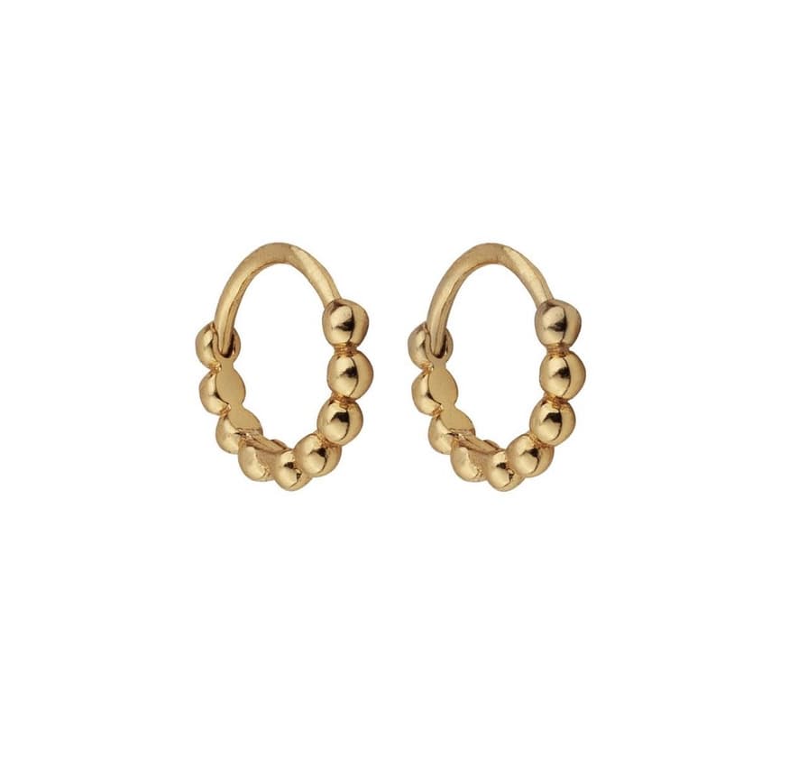 Product PENDIENTES HOOPS BALLS GOLD