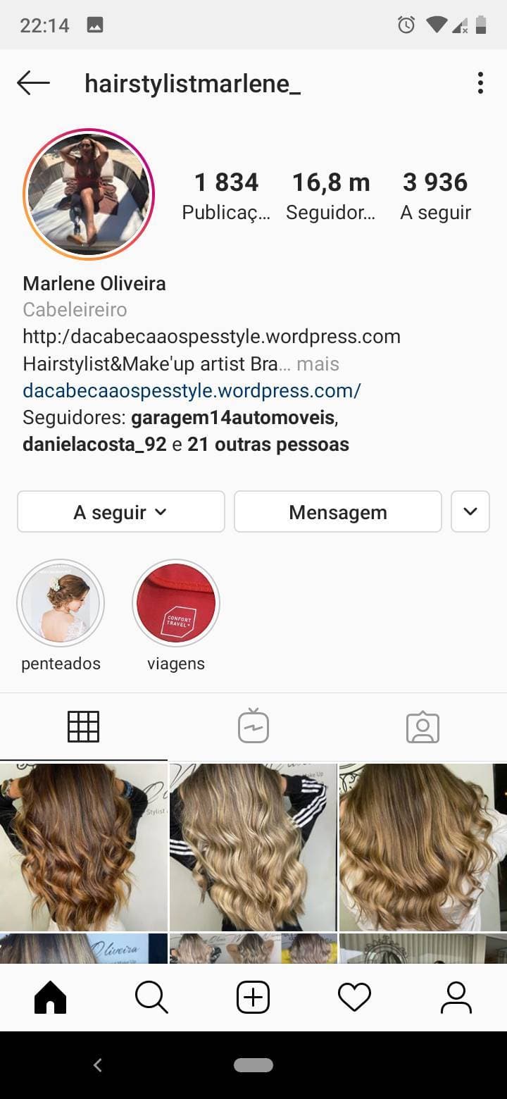 Producto Perfil de Instagram