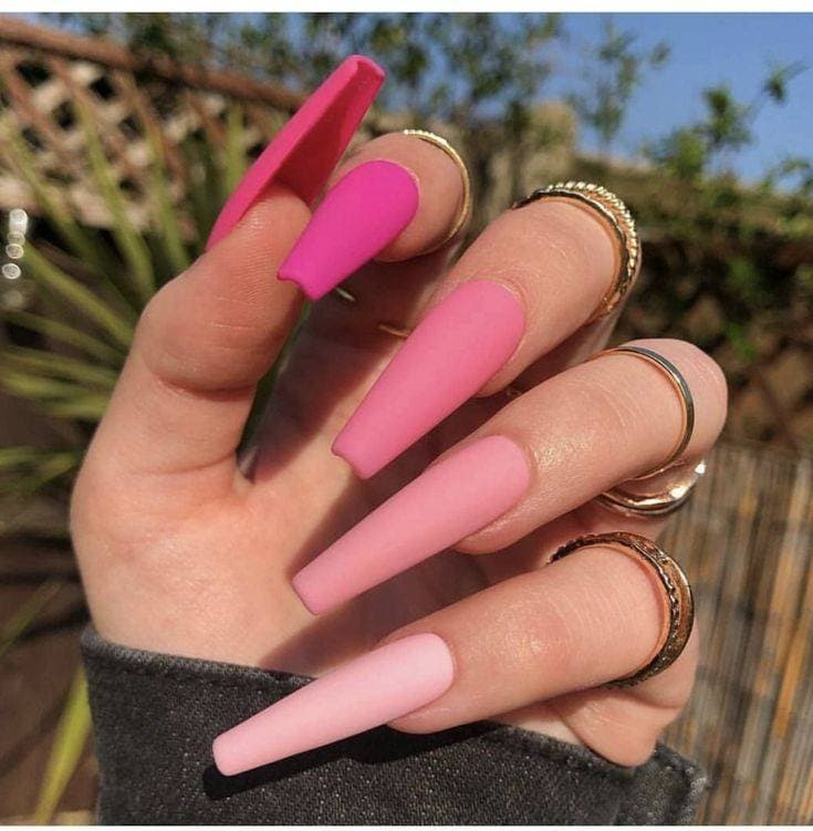 Moda Unhas em tons de rosa