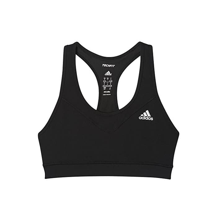 Fitness adidas TF Bra-Solid Sujetador, Mujer, Negro