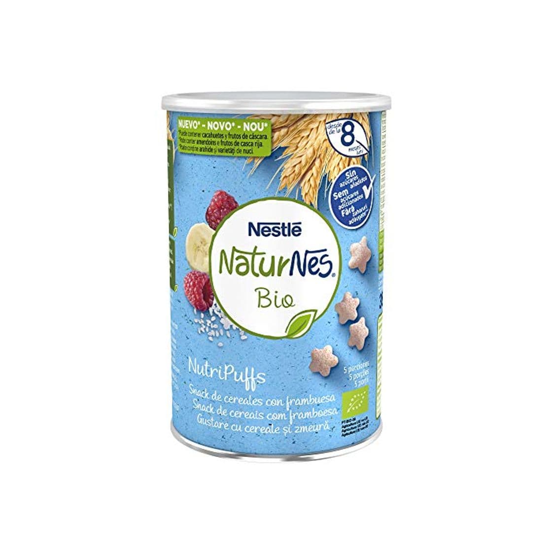 Producto Nestlé Naturnes Bio Nutri Puffs Snack De Cereales Con Frambuesa