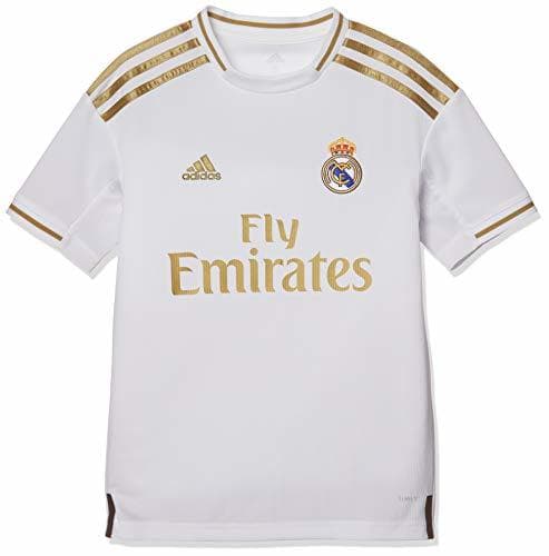 Moda adidas Real H JSY Y Camiseta, Unisex niños, White, 140