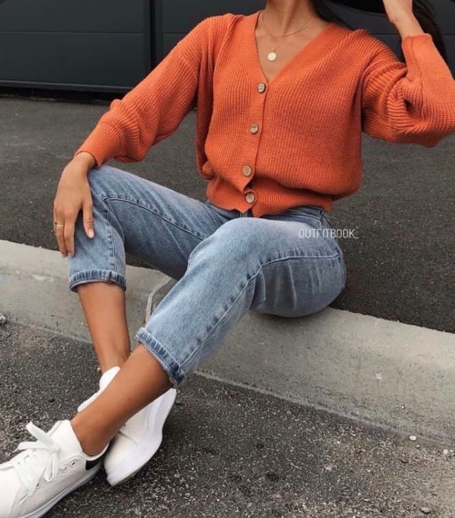 Moda Orange cardigan 🧡