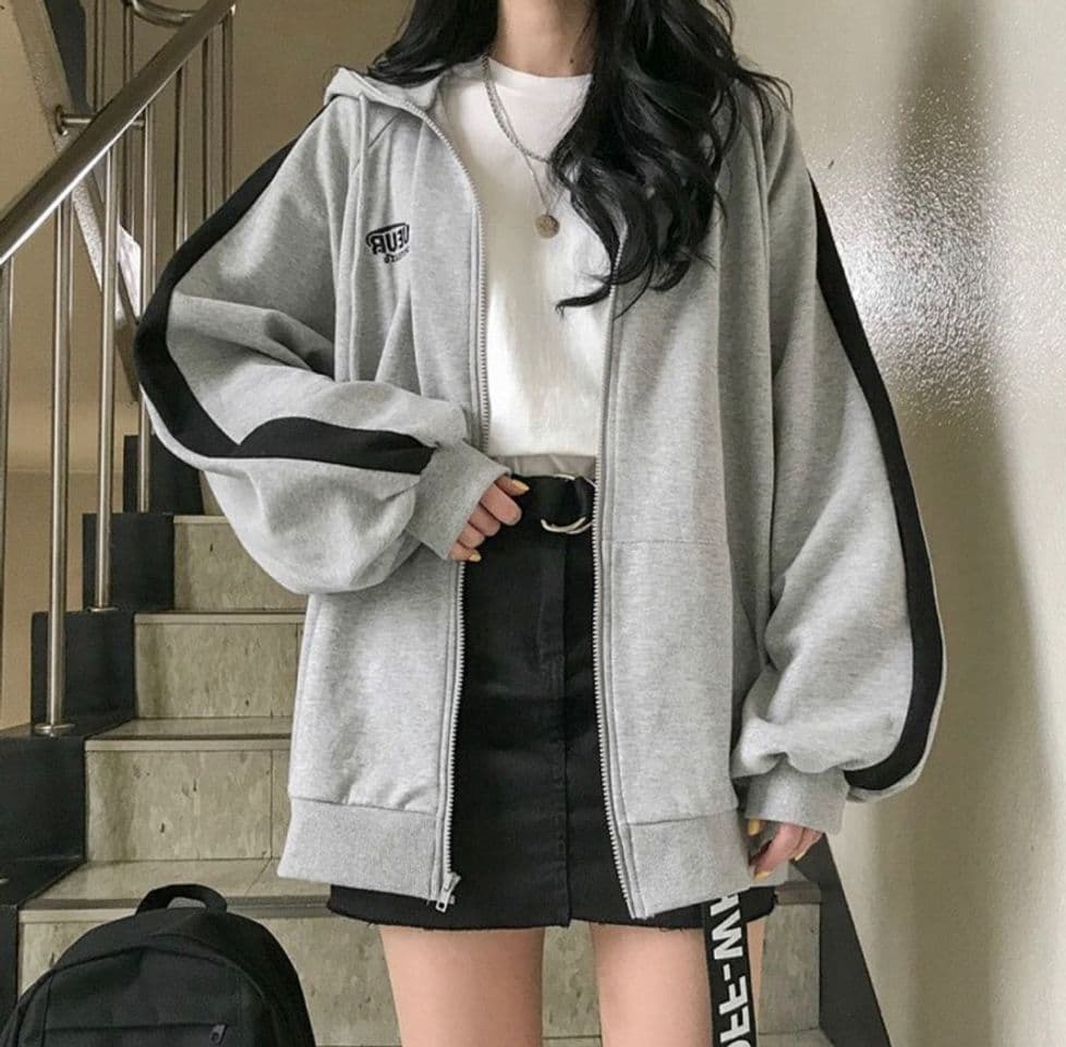 Product Chaqueta oversized gris  