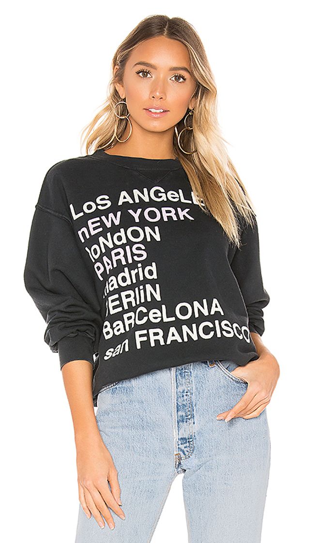 Fashion Anine Bing City Love Sweatshirt