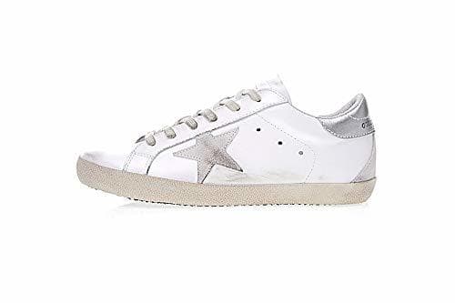 Fashion GGDB/Golden Goose Luxury Fashion Hombre/Mujer Blanco Cuero Zapatillas