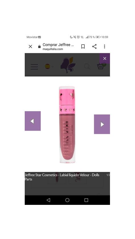 Producto Jeffree Star Liquid Lipstick Doll Parts 