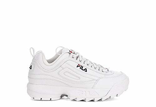 Moda FILA 1010567 Disruptor Kids Zapatillas DE Deporte Junior Unisex White 31