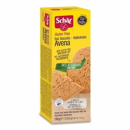 Product Schar sin gluten Galletas de avena libres 130g