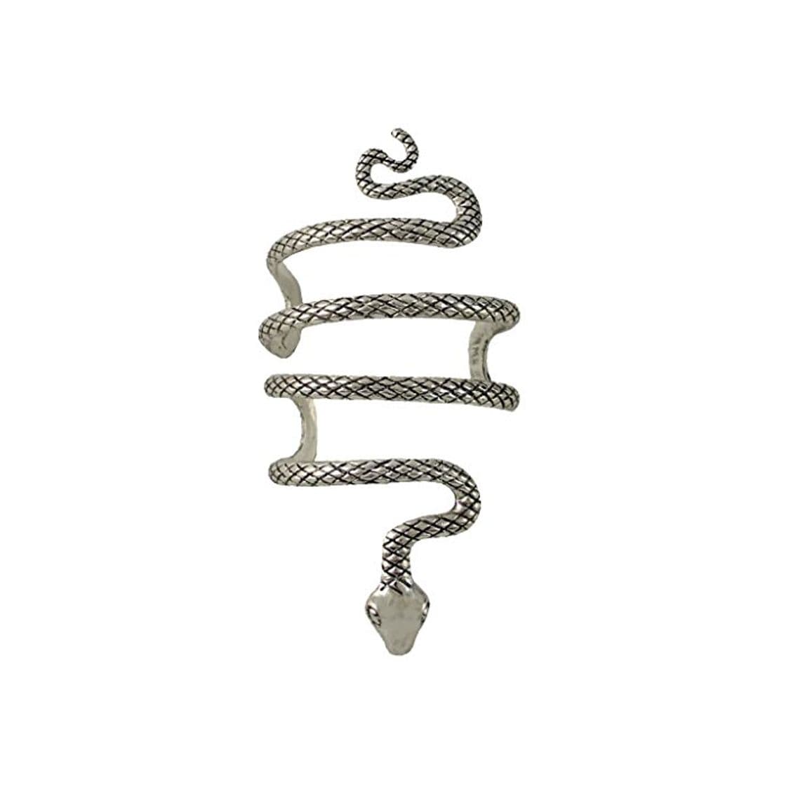 Product Vintage Curvado Tallado Serpiente Abierto Brazalete De Plata Cuff Punk Pulsera Gracioso Scary Novedad Joyería De Moda para Hombres Mujeres