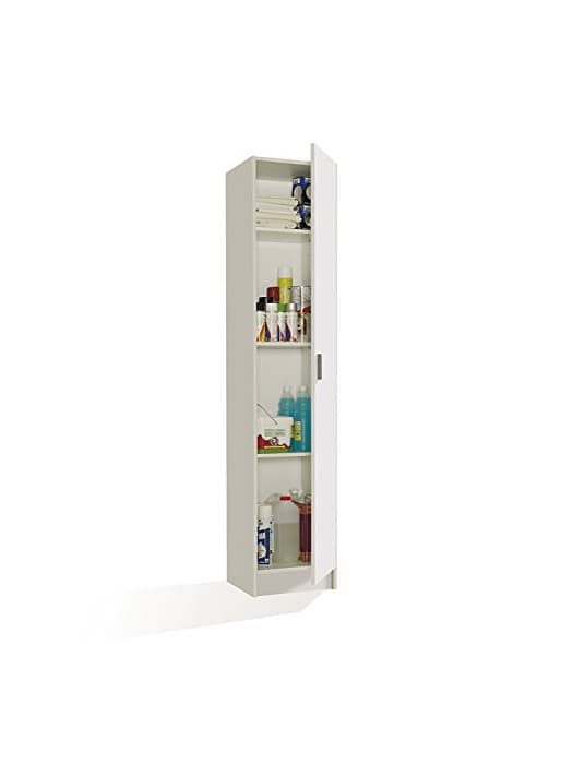 Elemento de la categoría hogar FORES - 007141O - Mueble armario multiusos, 1 puerta, color Blanco, medidas