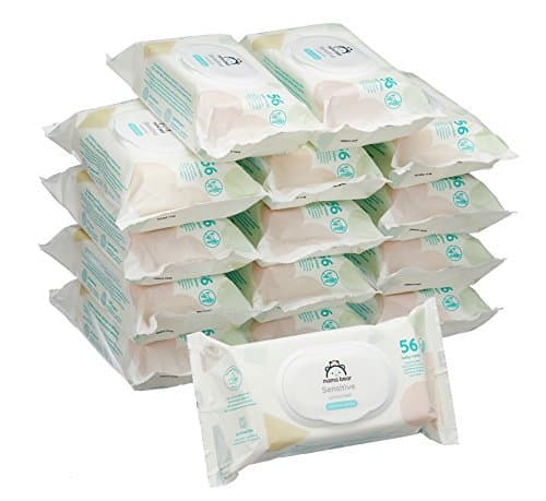 Product Marca Amazon -  Mama Bear Sensitive Toallitas húmedas para bebé -