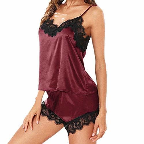 Producto Tuopuda Mujer Dormir Sexy Lencería de Conjuntos Encaje Camisolas Camisón Conjunto de