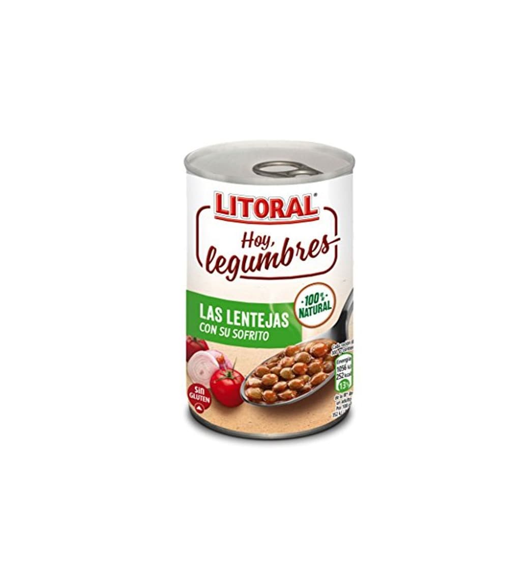 Product LITORAL Hoy Legumbres Lentejas con su sofrito - Plato Preparado de Legumbres