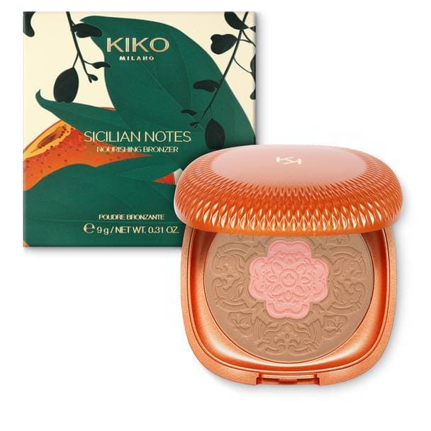 Moda Bronzer 2 cores com brilho Kiko