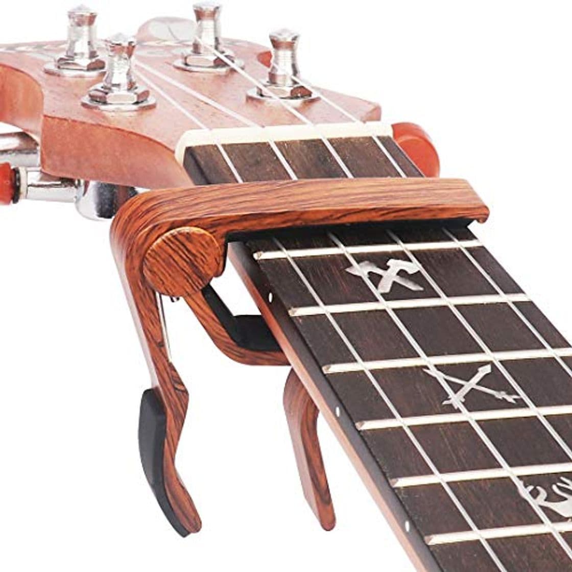 Product WINGO Cejilla Ukelele Capo para Ukulele, Capotasto de Aleación de Zinc para